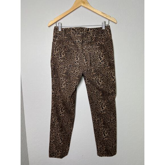Elliott‎ Lauren Women's Leopard Straight Leg Pant Size 6 - Picture 8 of 9